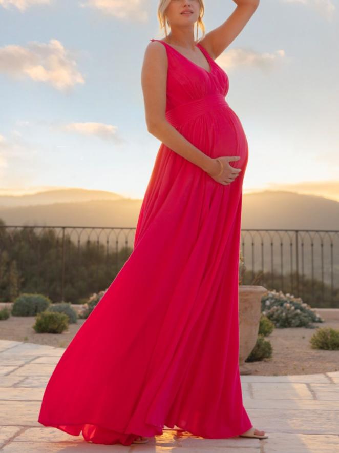 Seraphine - Amaryllis Maternity Maxi Dress