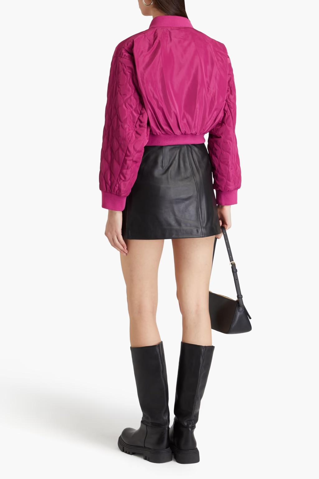 Maje - Lacing Detail Leather Mini Skirt - Sz M