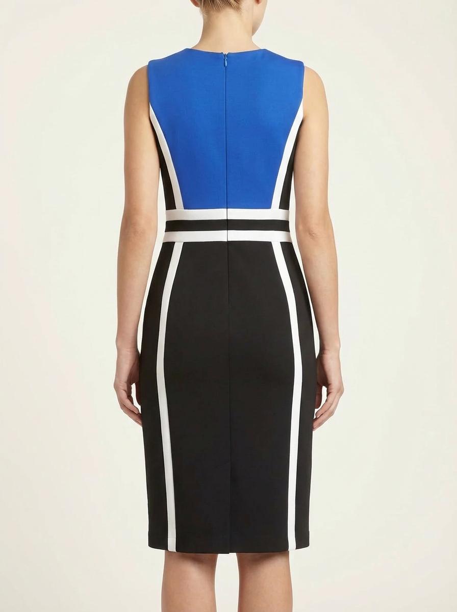 Calvin Klein - Triple Panel Colorblock Sheath Dress - Sz 14W