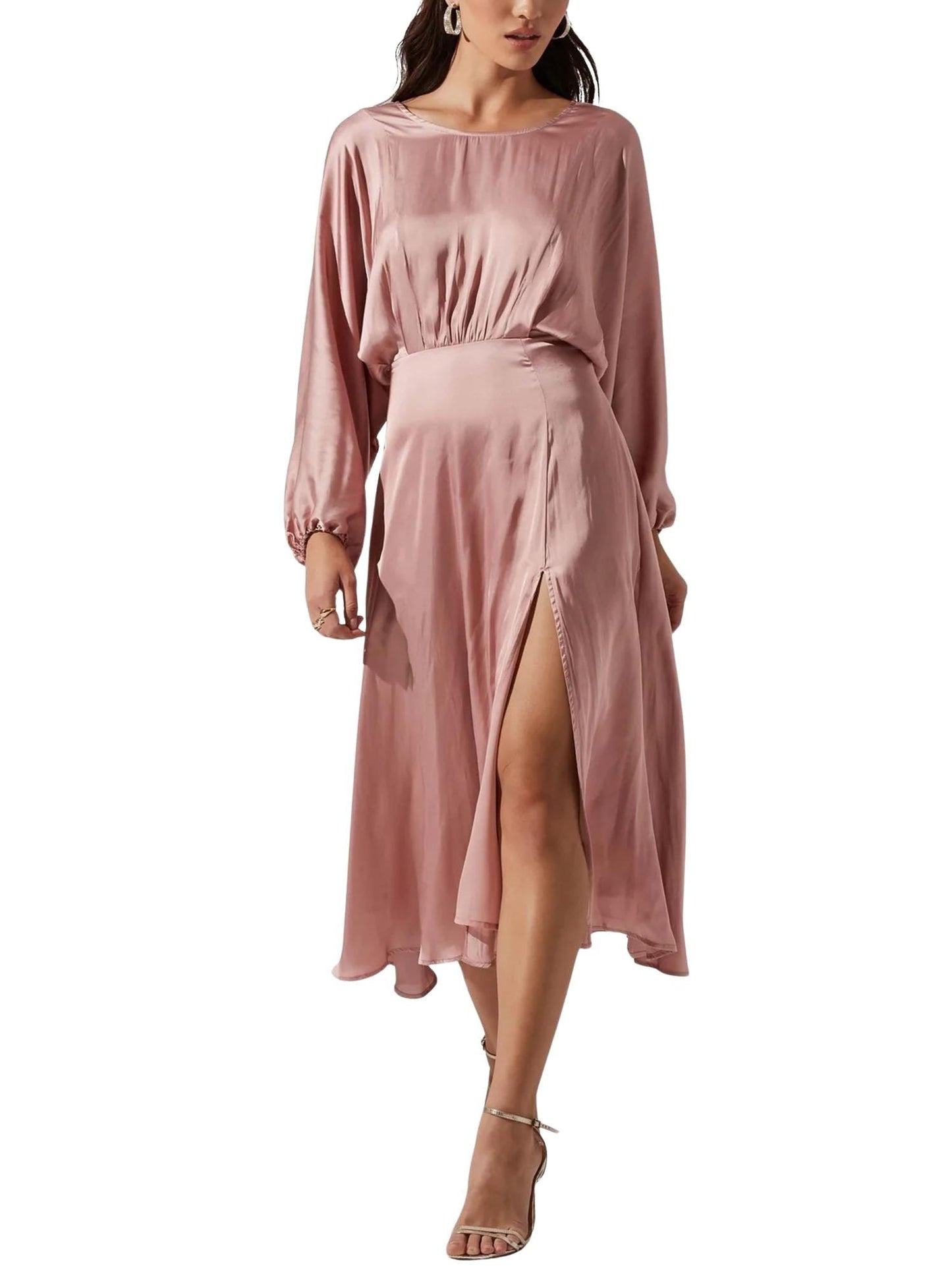 ASTR the Label - Marin Side Slit Midi Dress - Sz S