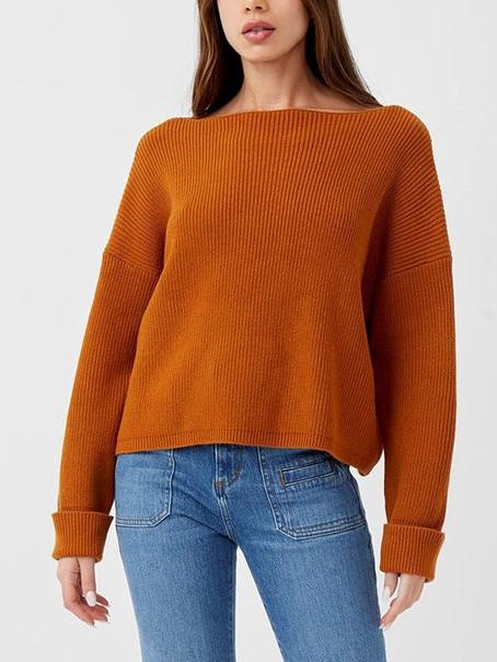 French Connection - Babysoft Slash Neck Sweater - Sz XS