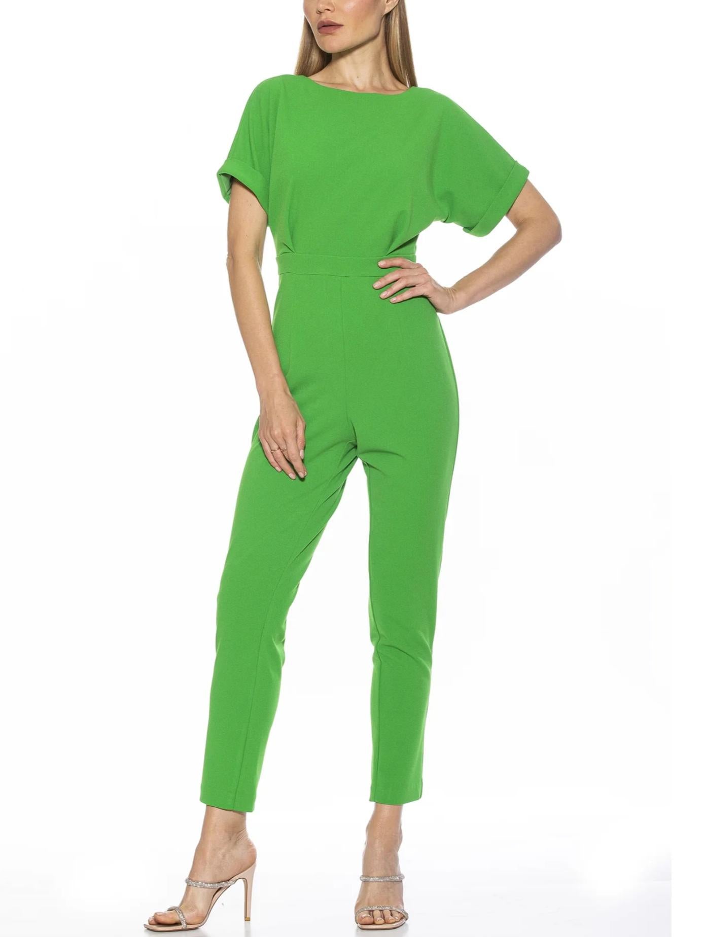 Alexia Admor - Sadie Short Sleeve Jumpsuit - Sz XL