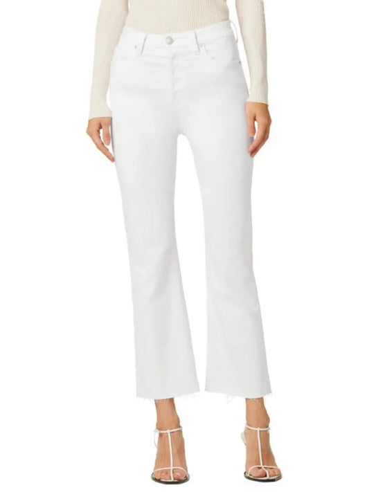 Hudson Jeans - Faye High Rise Raw-Edge Hem Cropped Jeans - Sz 30