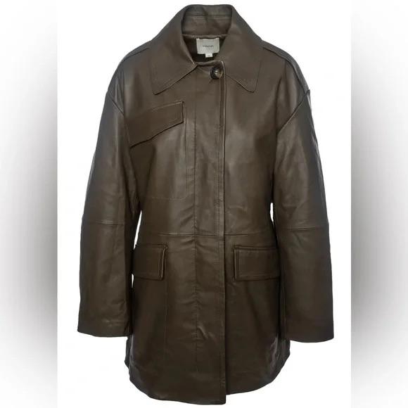 Vince - Leather Utility Coat - Sz S