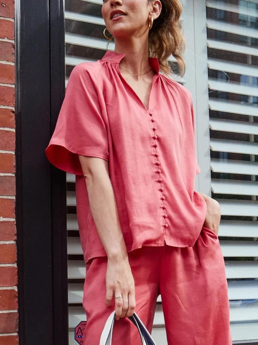 Brass - The Flow Button-Down Blouse - Sz S