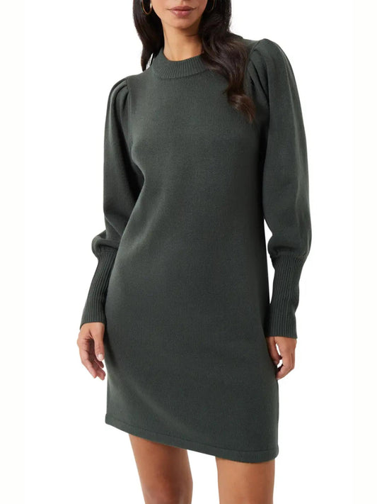 French Connection - Babysoft Balloon Sleeve Sweaterdress - Sz S