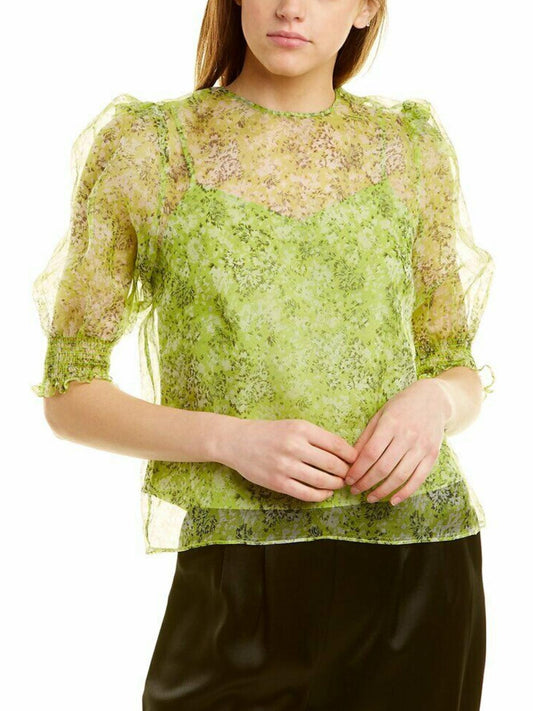 Cinq a Sept - Dandelion Katerina Silk Top - Sz XS