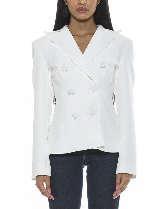 Alexia Admor - Lianne Double-Breasted Tailored Blazer - Sz 4