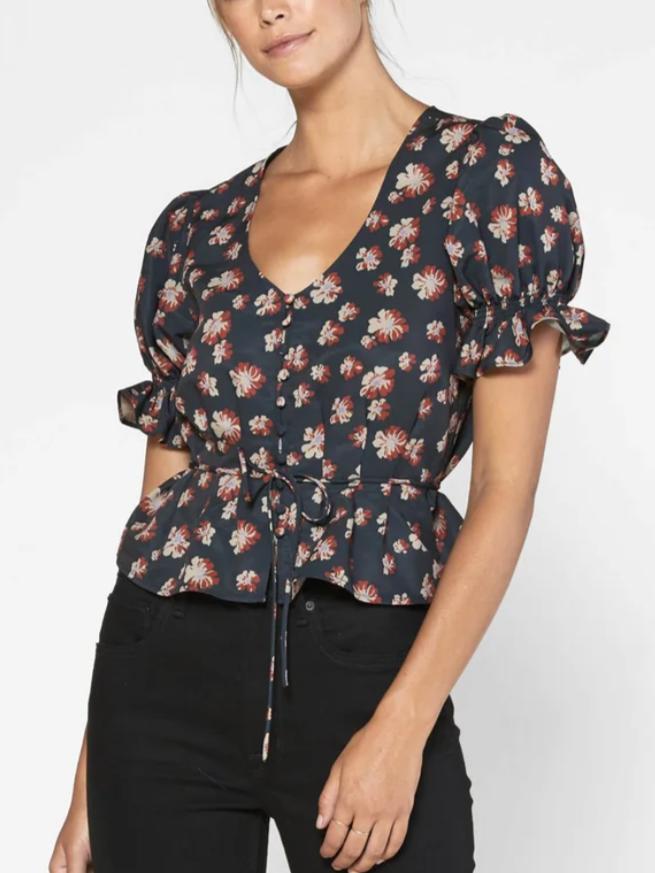 Outerknown - Astral Puff Sleeve Blouse - Sz M