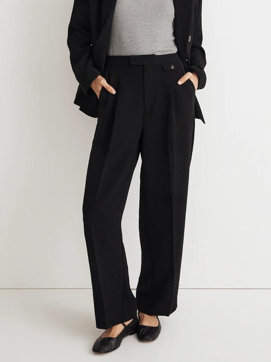 Madewell - The Rosedale High-Rise Straight Pant in Crepe - Sz 12