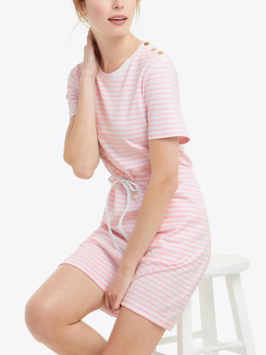 Draper James - Tie Waist Cotton T-Shirt Dress - Sz XS