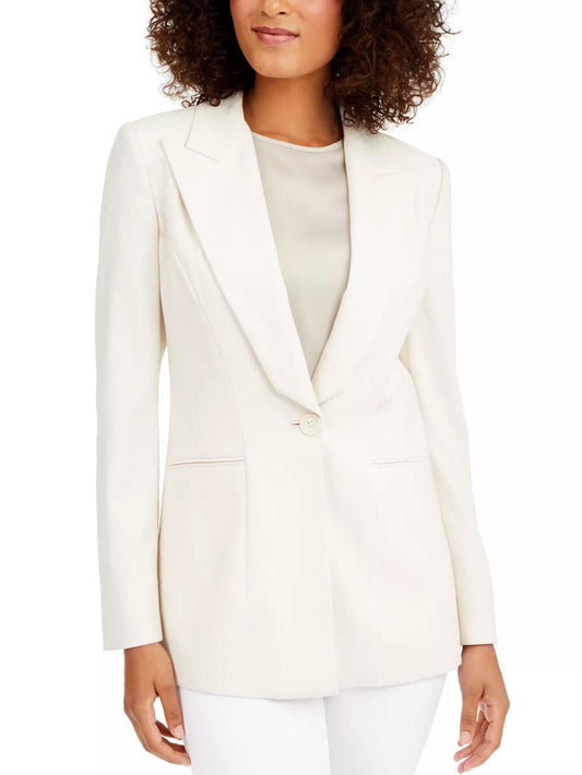 Elie Tahari - Dahlia Peak Lapel On Button Blazer - Sz 10