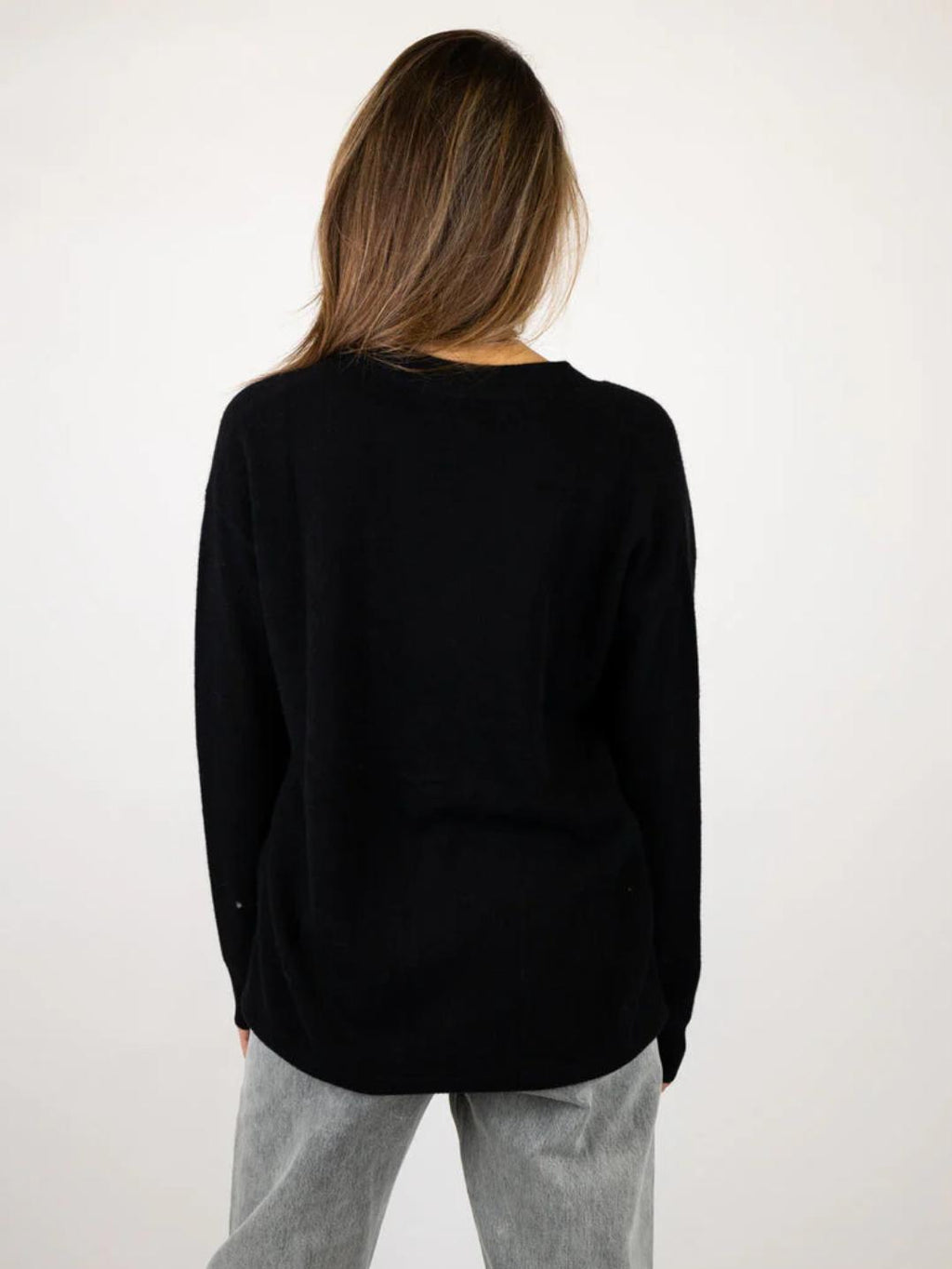 Naadam - Drop Shoulder V-Neck Cardigan - Sz L