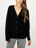 Naadam - Drop Shoulder V-Neck Cardigan - Sz L