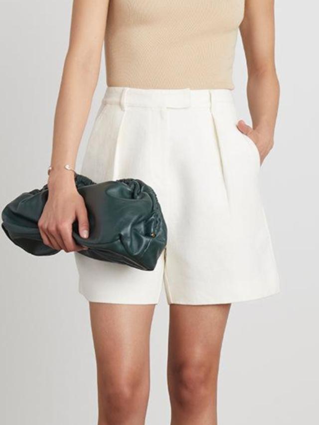 Who What Wear - Rue Linen-Blend High-Rise Shorts - Sz XL