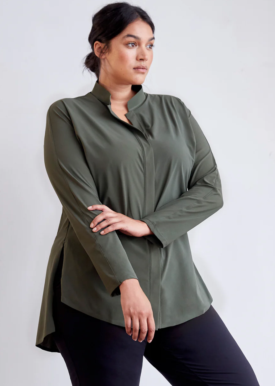 Aday Something Borrowed Shirt - Green - Medium