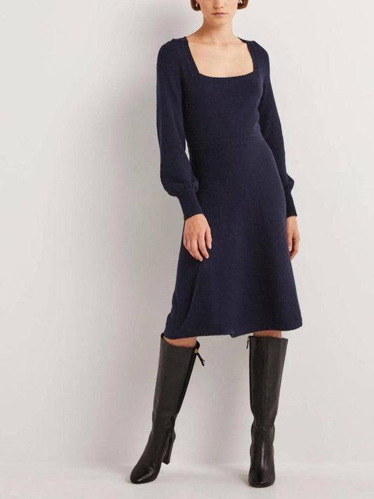Boden - Square Neck Wool Blend Knit Dress - Sz 12
