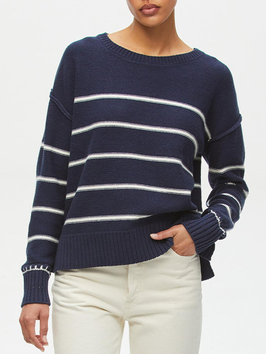 Michael Stars - Francia Breton Stripe Pullover Sweater - Sz L