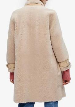 Maje - Gibsy Shearling Coat - Sz L