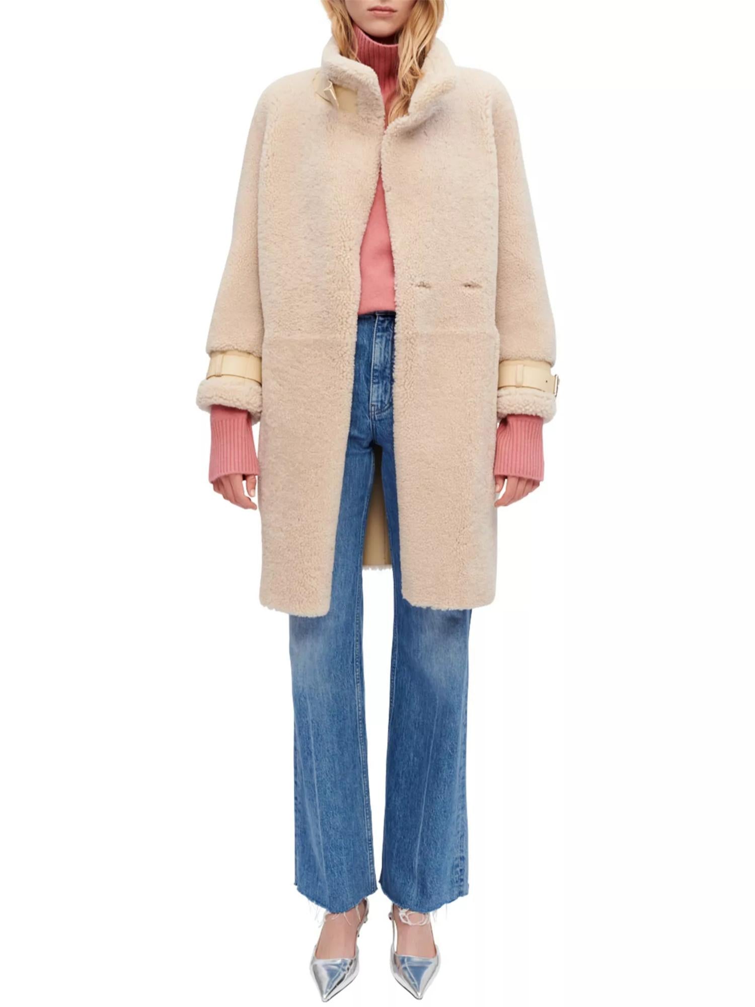 Maje - Gibsy Shearling Coat - Sz M