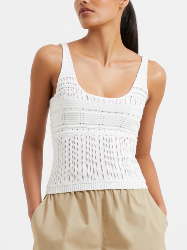 French Connection - Nellis Cotton Crochet Top - Sz XL