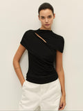 Elodie - Maisie Slash Short Sleeve Top - Sz M