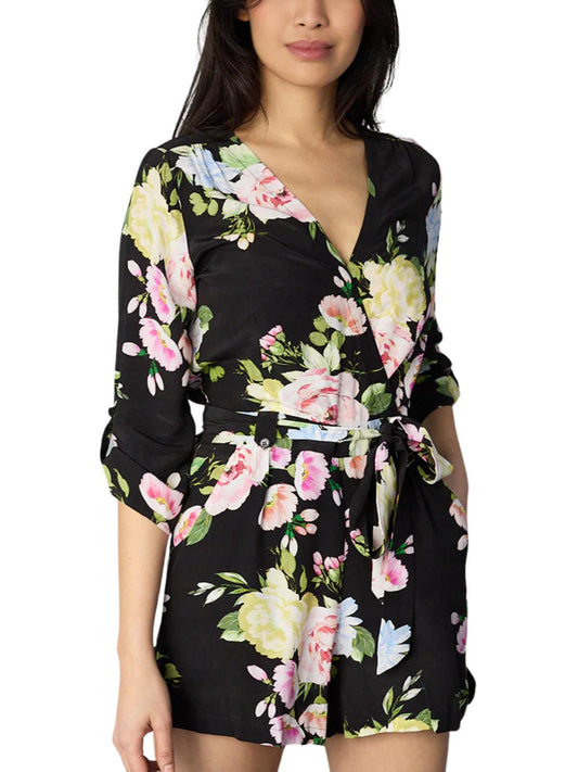 Yumi Kim - Liz V-Neck Adjustable Sleeve Romper - Sz M