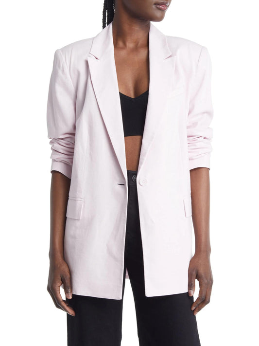 Open Edit - Oversized Linen Blend Blazer - Sz S