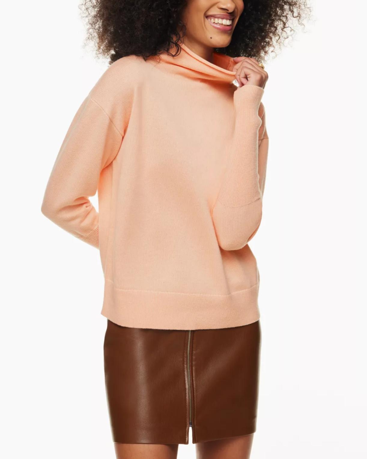 Wilfred - Cyprie Sweater Merino wool and cotton mock-neck - Sz XS