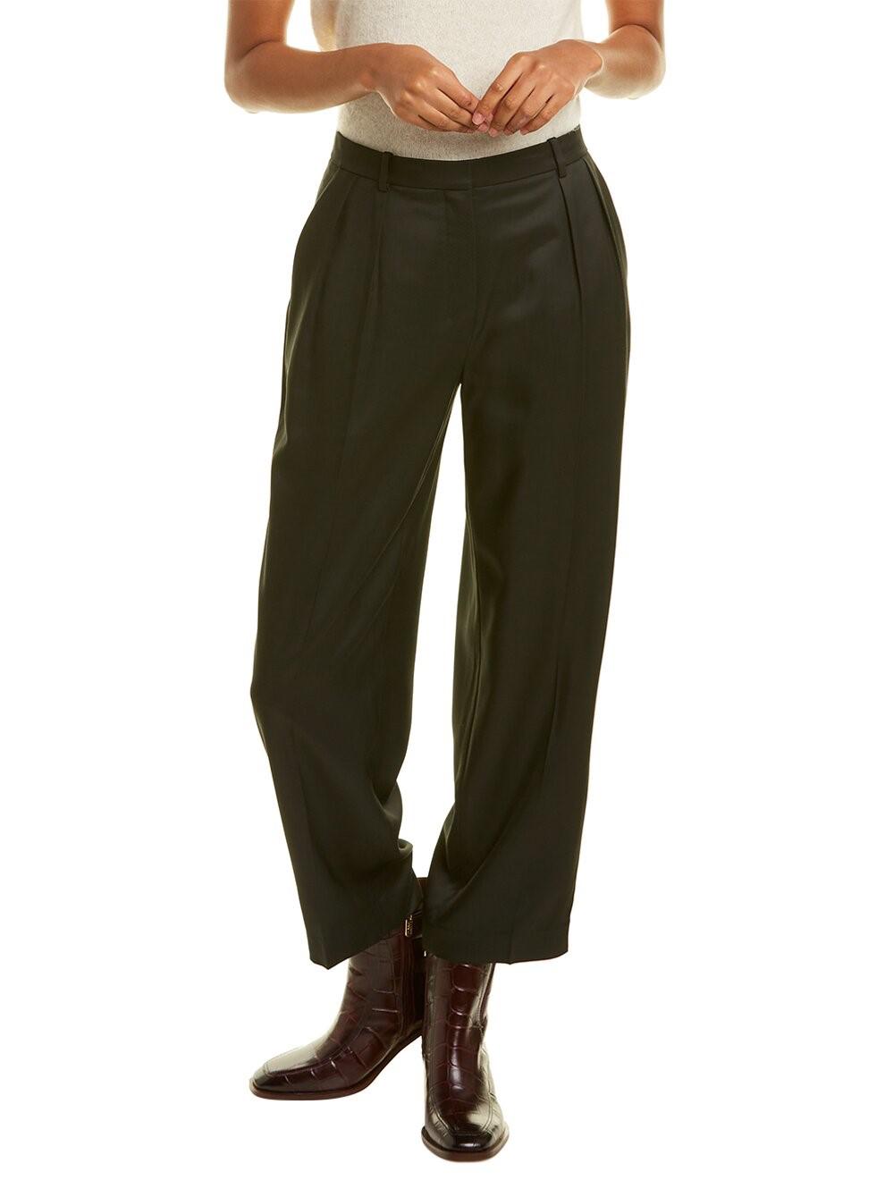 Theory - Pleated Sleek Crop Trouser - Sz 6