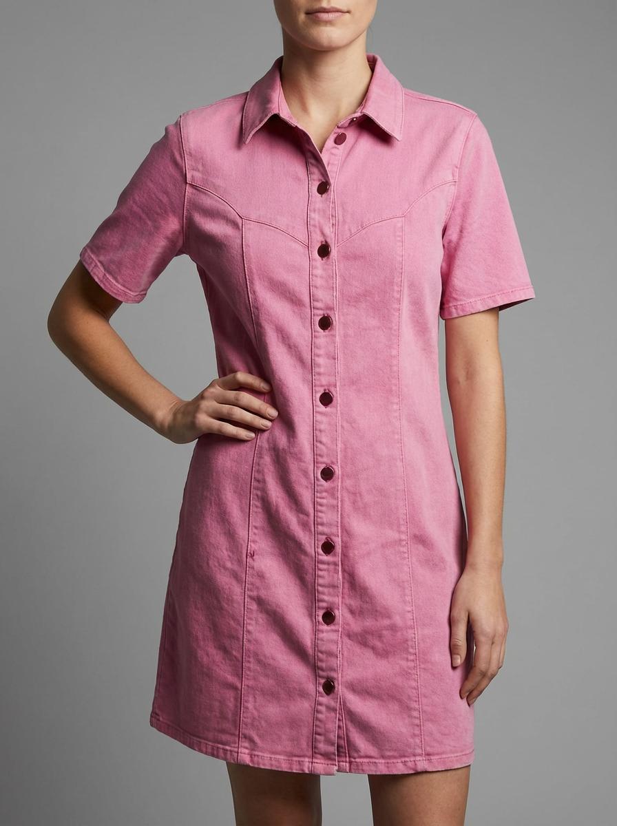 English Factory - Washed Denim Mini Dress