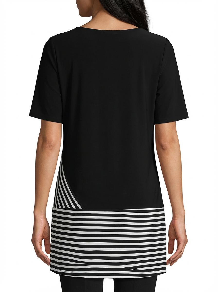 Calvin Klein - Asymmetrical Stripe Tunic - Sz XL