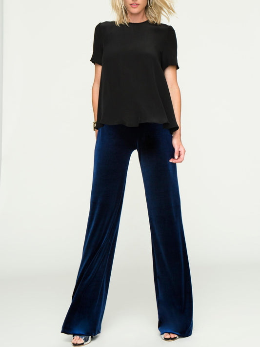Reconnect - Charlotte Straight Leg Velvet Maternity Pants - Sz XLM