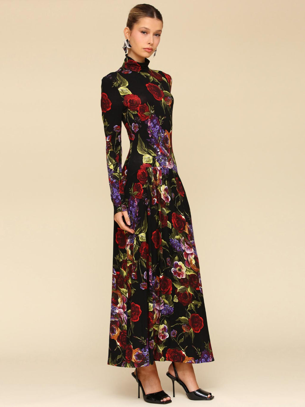 Avec Les Filles - Long Sleeve Turtleneck Maxi Dress - Sz 4