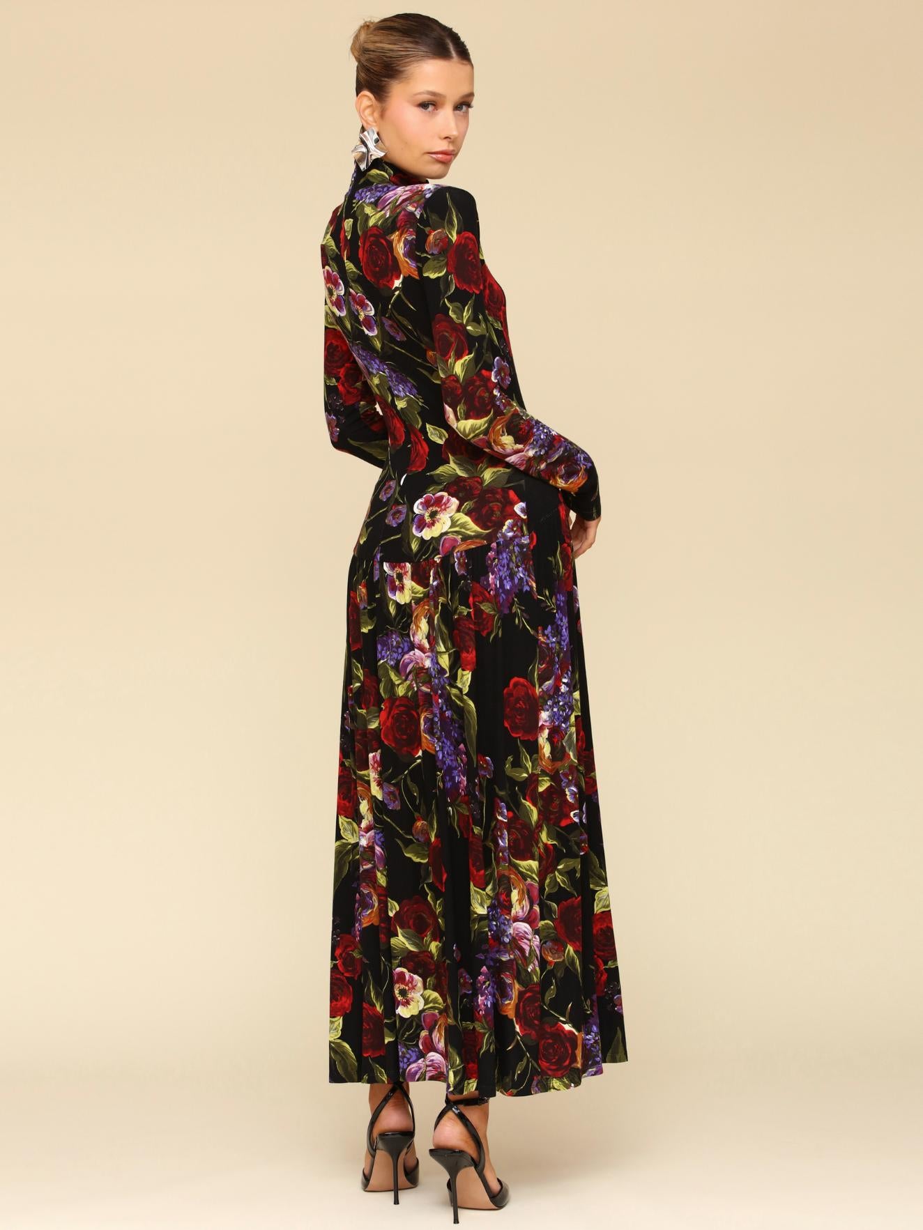 Avec Les Filles - Long Sleeve Turtleneck Maxi Dress - Sz 4