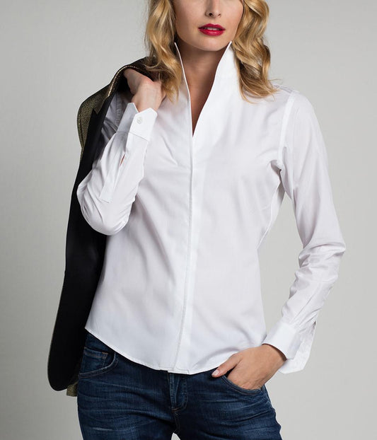Sarah Alexandra - Signature Shapeable Collar Button-Down Shirt - Sz 8