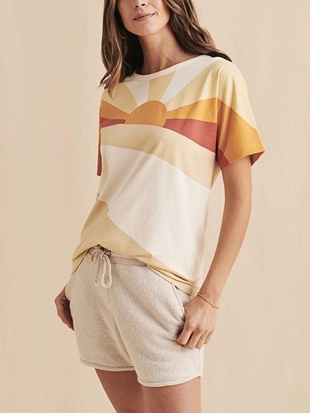 Faherty - Soleil Short Sleeve Graphic Tee - Sz S