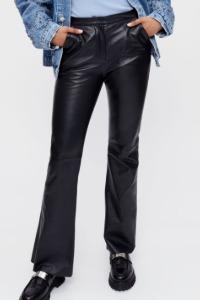Maje - Leather Flared Trousers