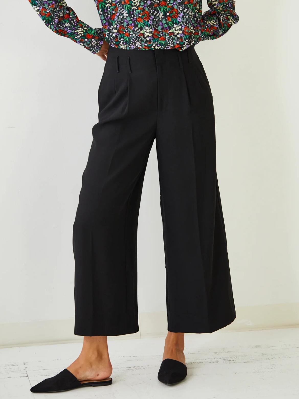 Brass - The Ace Pant in Eminence Wide Leg Ankle Pant - Sz 10