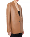 Vince - Leather Straight Fit Blazer - Sz 6