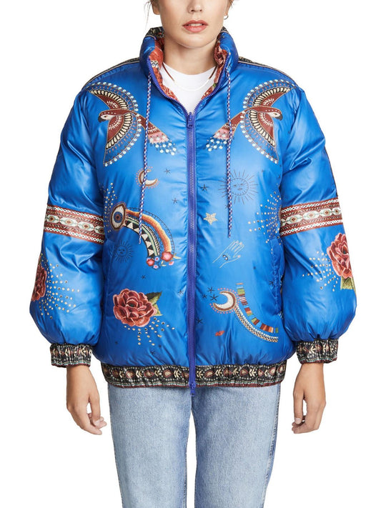 FARM Rio - Reversible Mystic Puffer Face Jacket - Sz XL