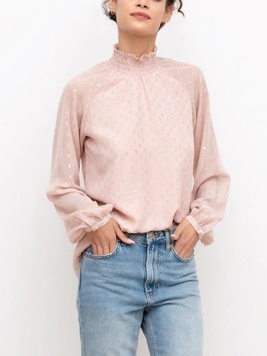 Yumi Kim - Lexington Ave Smocked Neck Blouse - Sz M