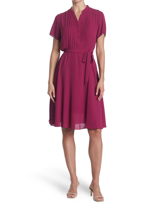 NANETTE Nanette Lepore - Short Sleeve Pintuck Dress - Sz 2