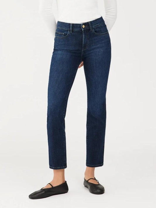 DL1961 - Mara Straight Leg Mid-Rise Ankle Jeans - Sz 28
