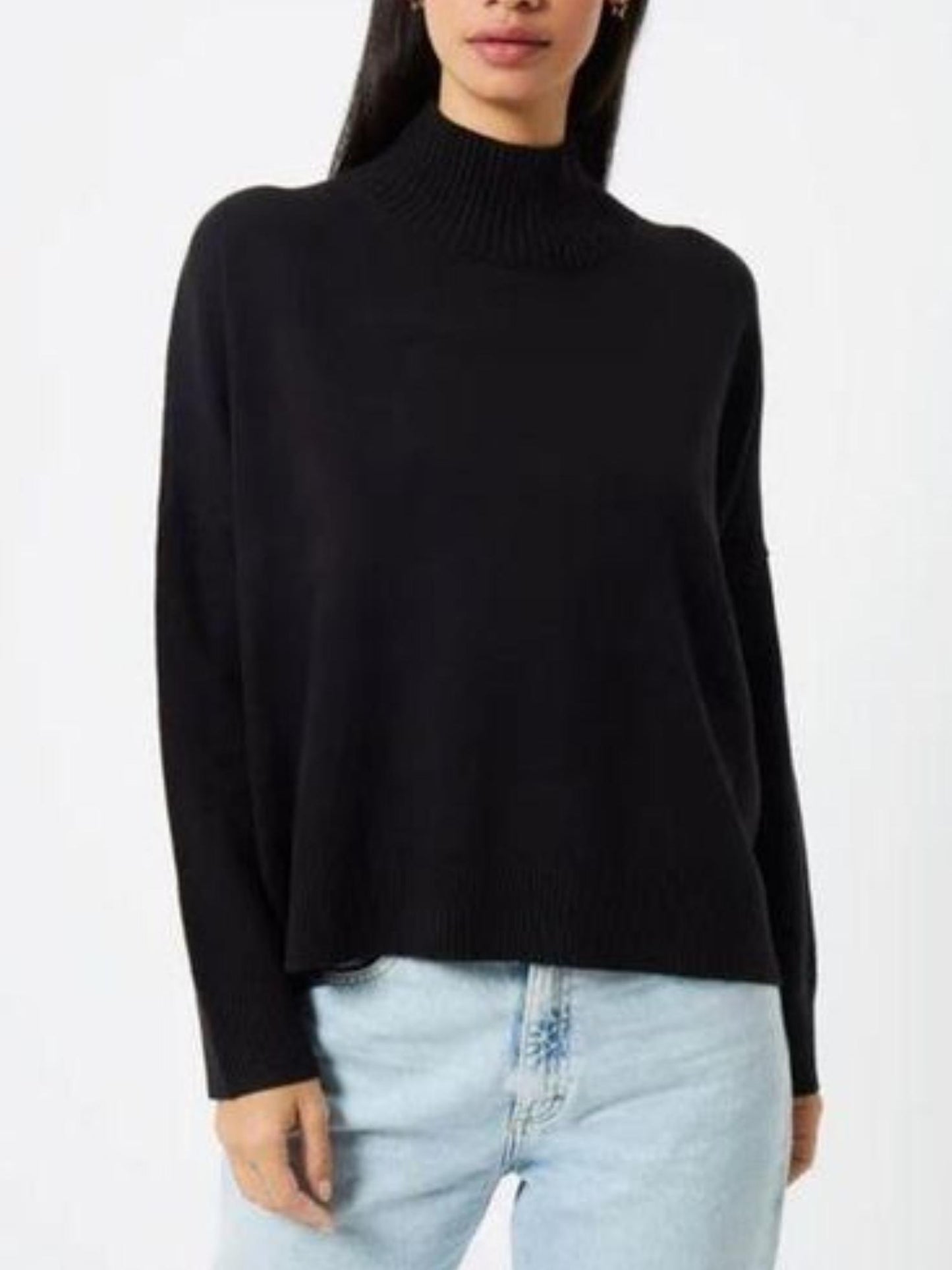 French Connection - Babysoft High Neck Relaxed Sweater - Sz L