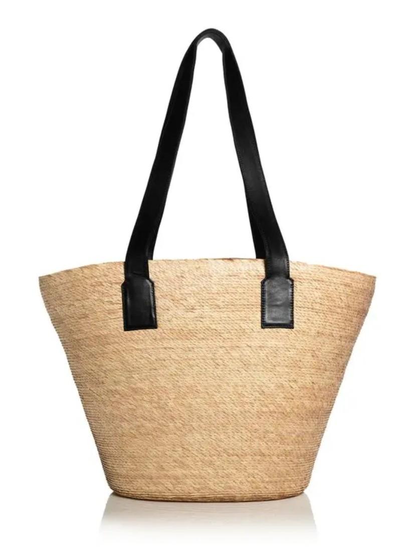 Altuzarra - Watermill Small Straw Shoulder Bag- Natural Black