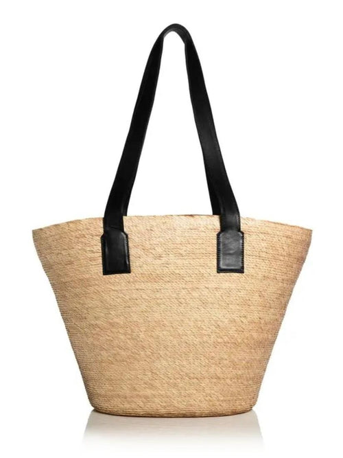 Altuzarra - Watermill Small Straw Shoulder Bag- Natural Black
