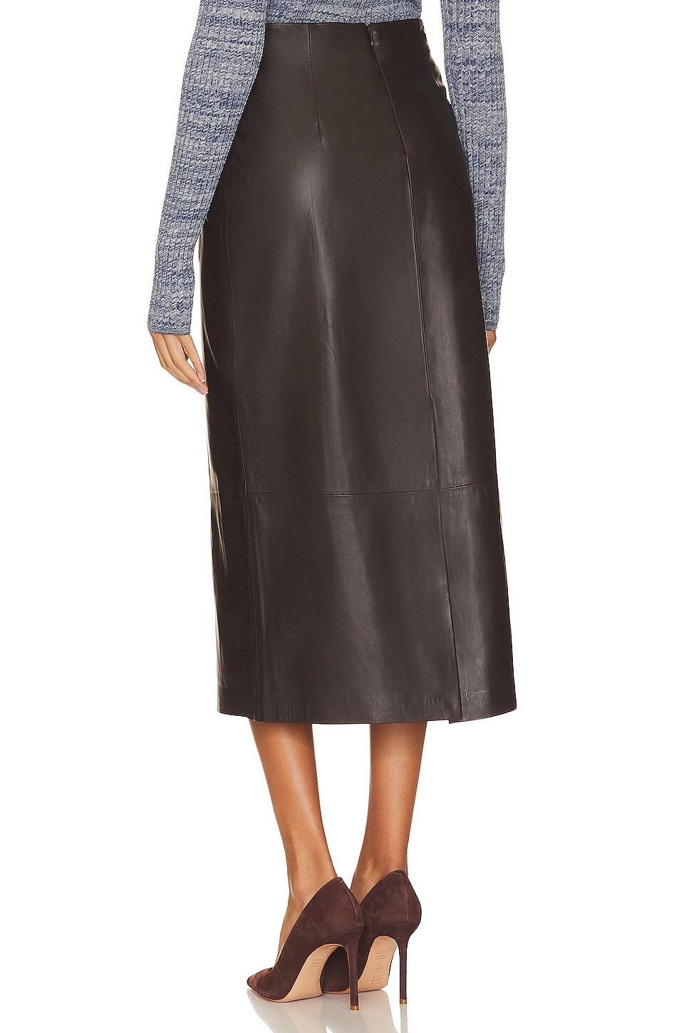 Vince - Leather Midi Skirt - Sz 6