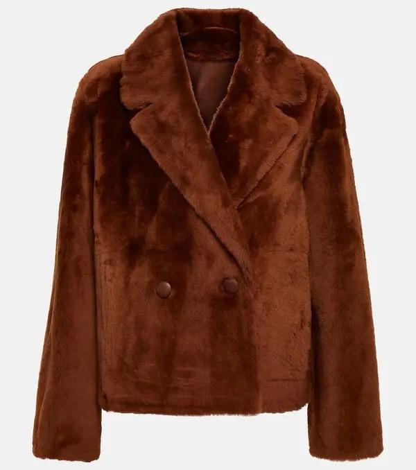 Yves Salomon - Reversible Double Breasted Shearling Jacket - Sz 4