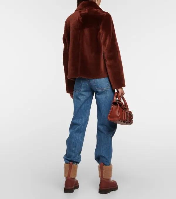 Yves Salomon - Reversible Double Breasted Shearling Jacket - Sz 4